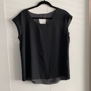 Express Black and Gray Reversible Top